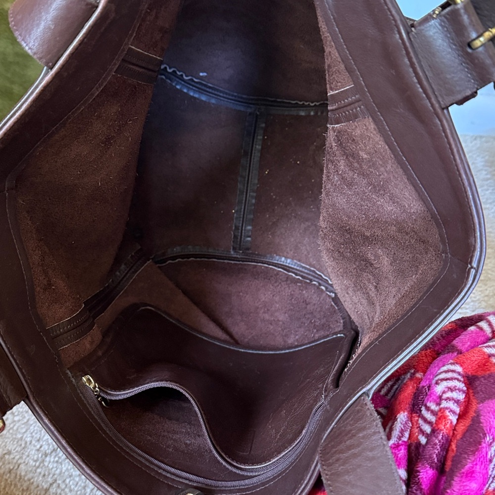Vintage coach extra large Brown Leather Tote Bag - Picture 6 of 8